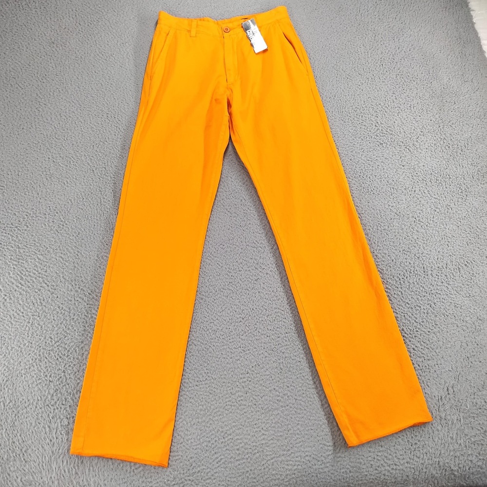 OutKick The Coverage Pants Mens 30W Tennessee Orange Chino Casual Flat Front NEW